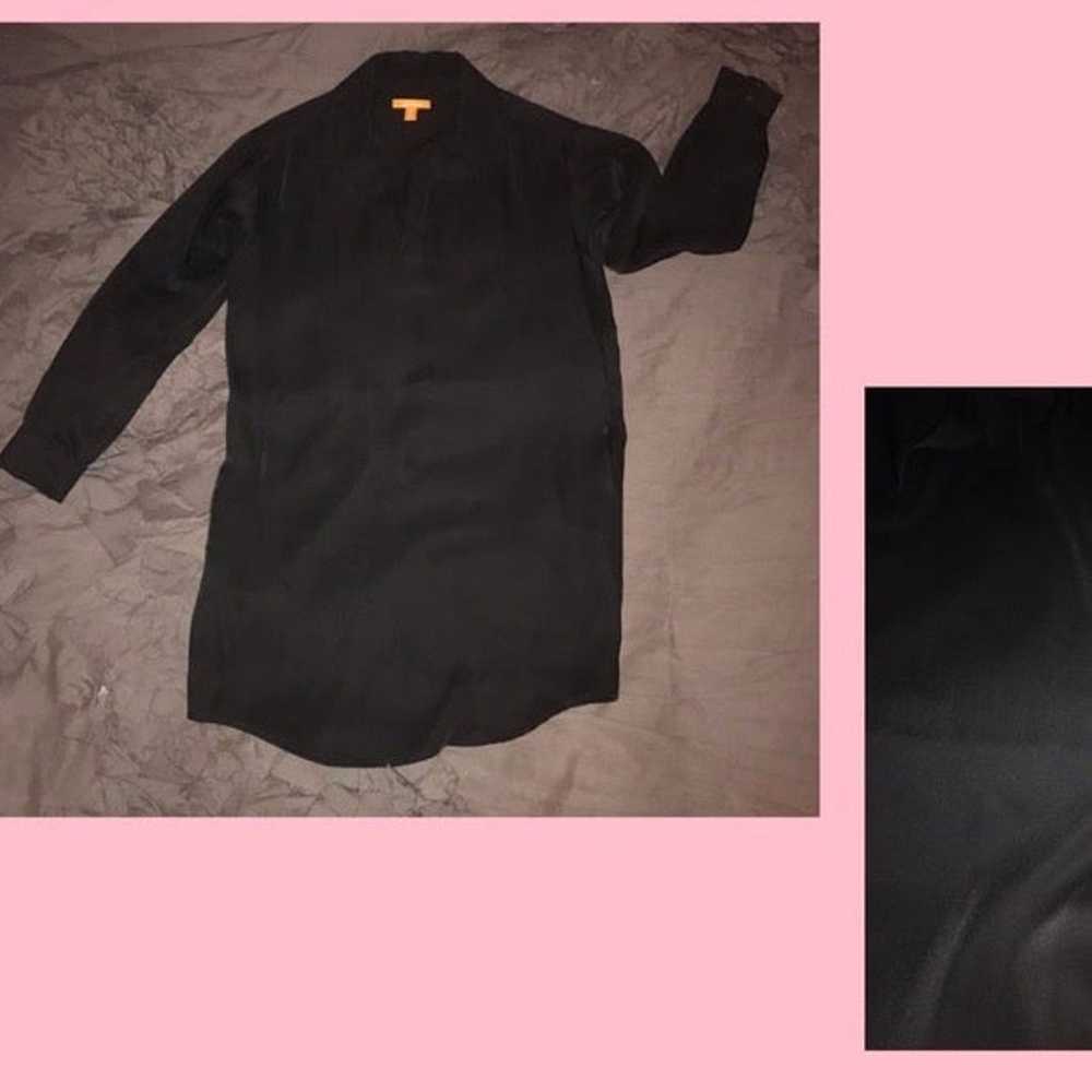 JOE FRESH black shirt dress (loose M) - image 3