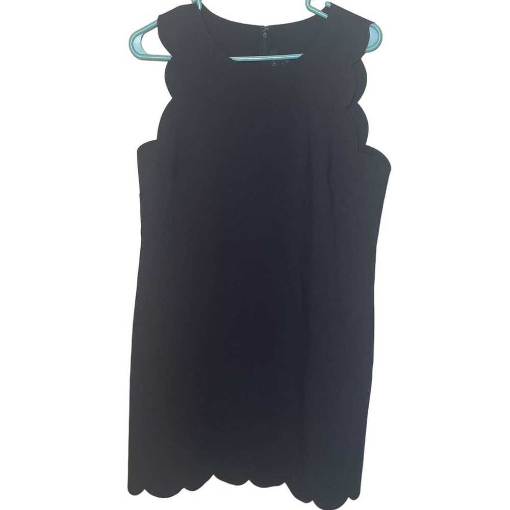 J. Crew Black Scallop Dress Size 10 - image 1