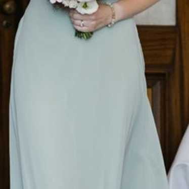 Birdy Grey Spence chiffon sage bridesmaids dress - image 1