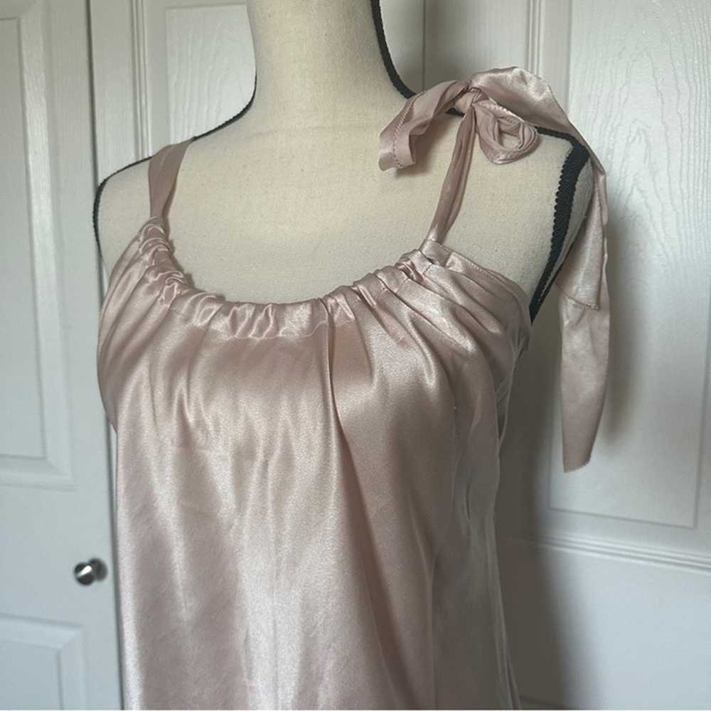 Vera Wang Light Pink Silky Slip Dress Sleeveless … - image 2