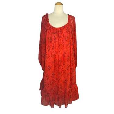 Moda International Lace Longsleeve Dress Red