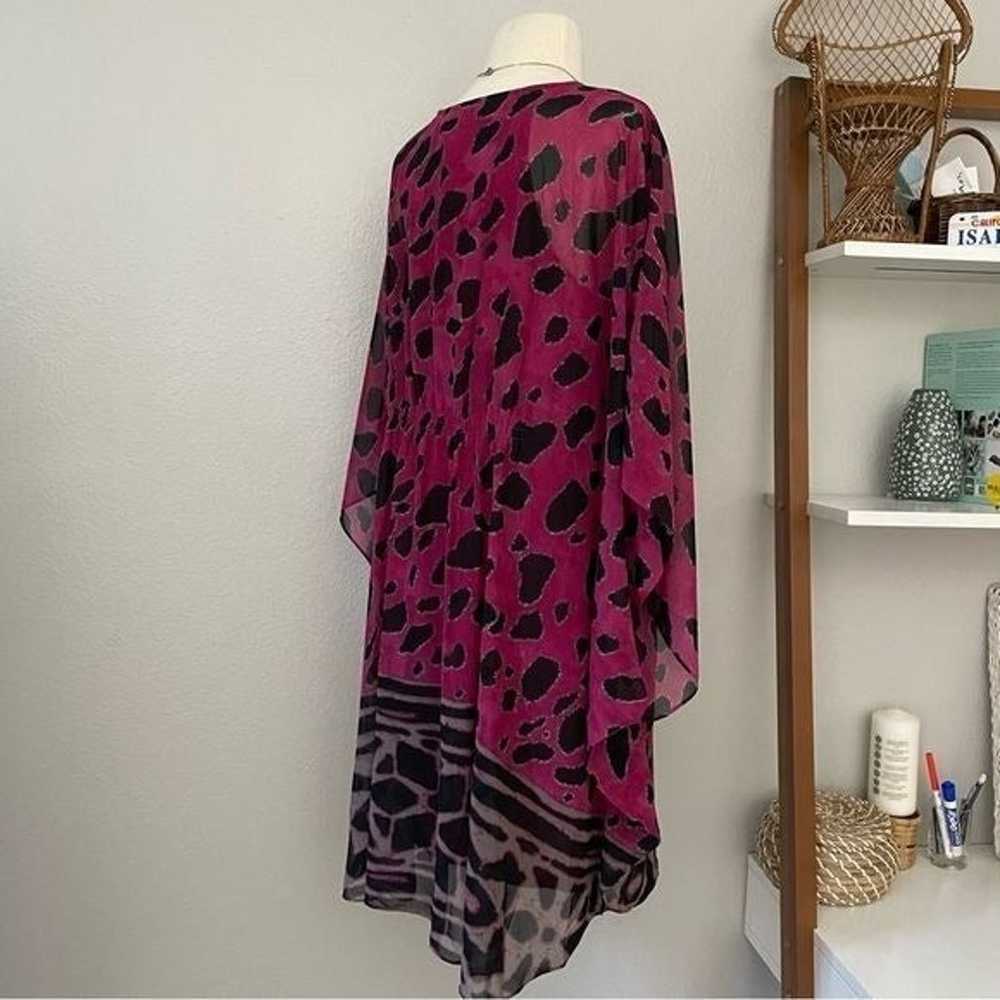 Leopard Print Batwing Mini Dress - image 5