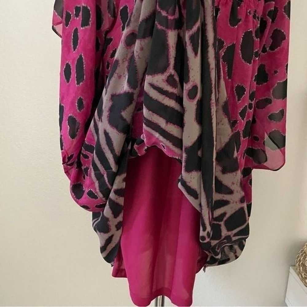 Leopard Print Batwing Mini Dress - image 6