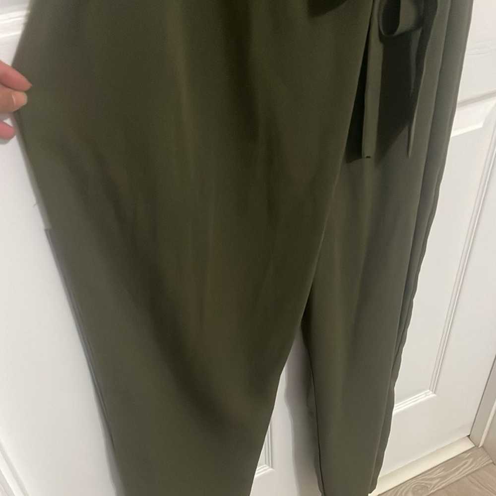 ASOS women’s olive green low cut jumpsuit - image 3