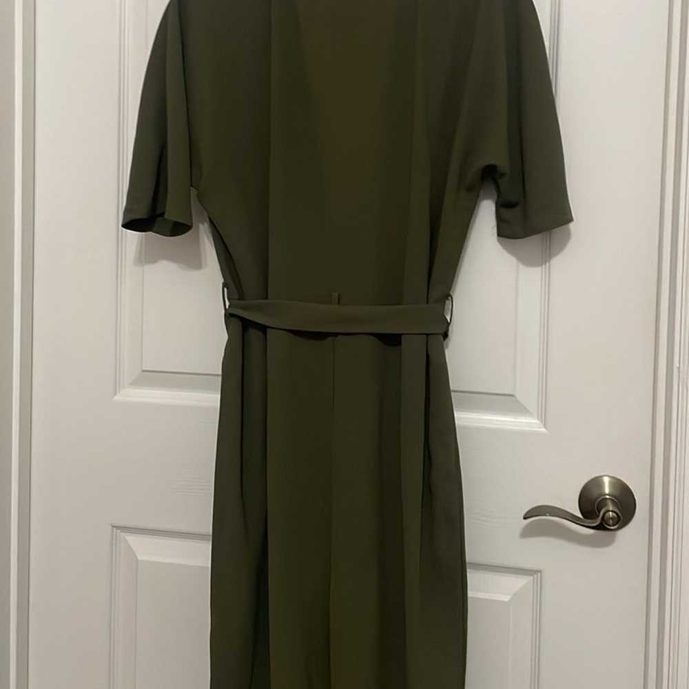 ASOS women’s olive green low cut jumpsuit - image 8