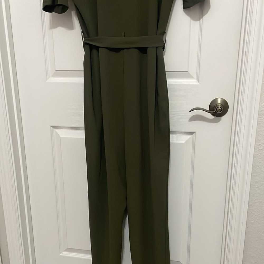 ASOS women’s olive green low cut jumpsuit - image 9
