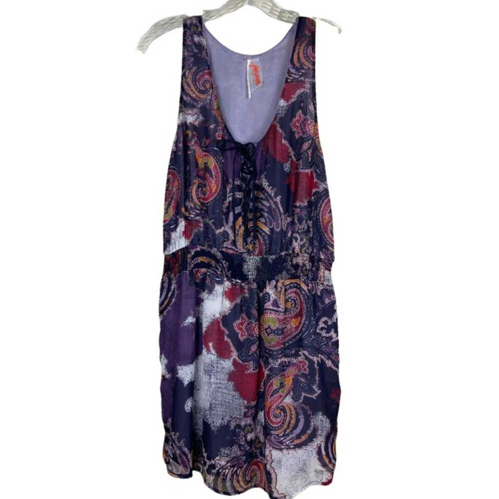 Free People Falling for Georgette Paisley Purple … - image 3