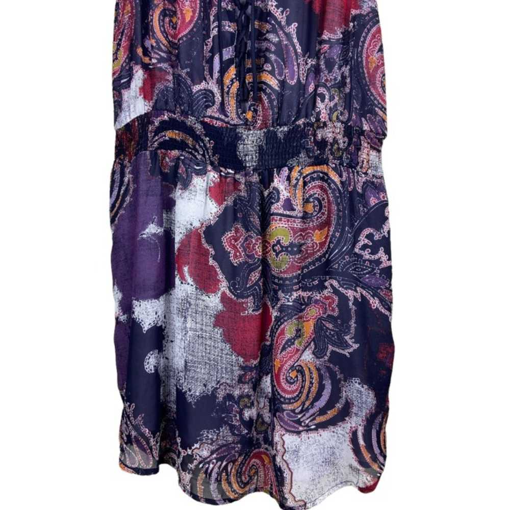 Free People Falling for Georgette Paisley Purple … - image 6