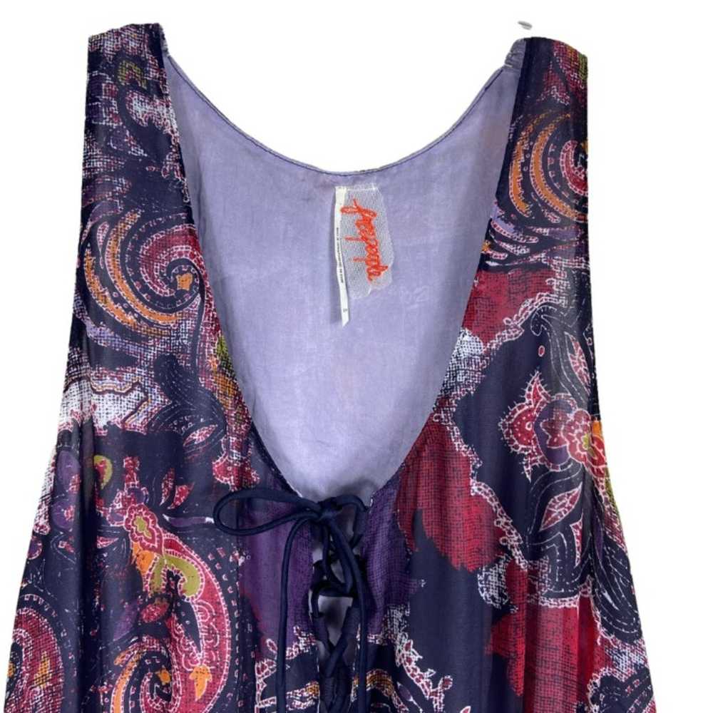 Free People Falling for Georgette Paisley Purple … - image 7