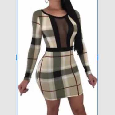 Plaid novacheck dress - image 1