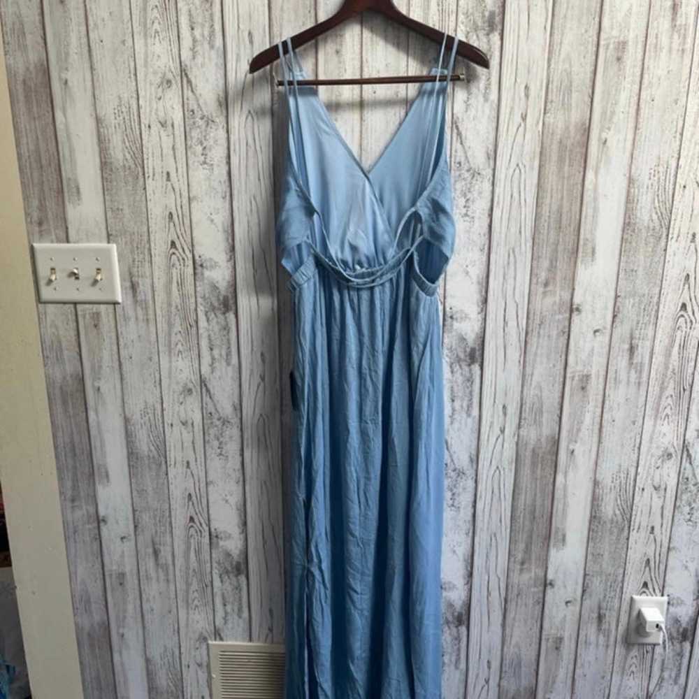 NWT Lulus slate blue lost in paradise dress size … - image 6