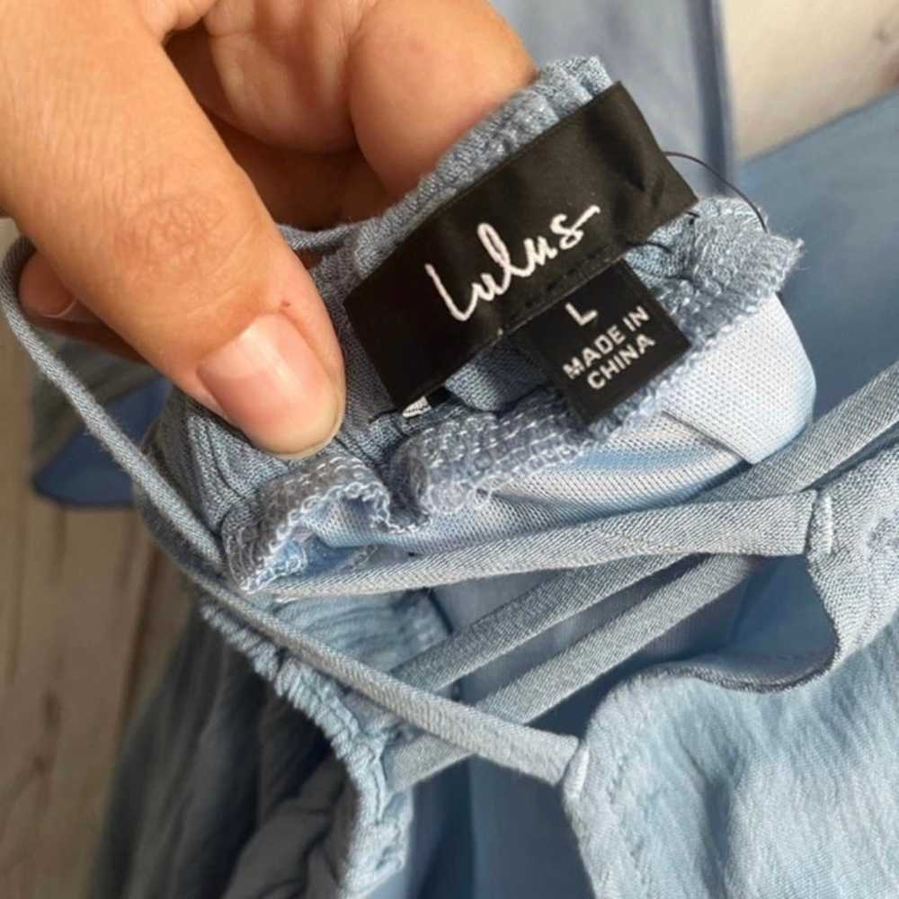 NWT Lulus slate blue lost in paradise dress size … - image 7