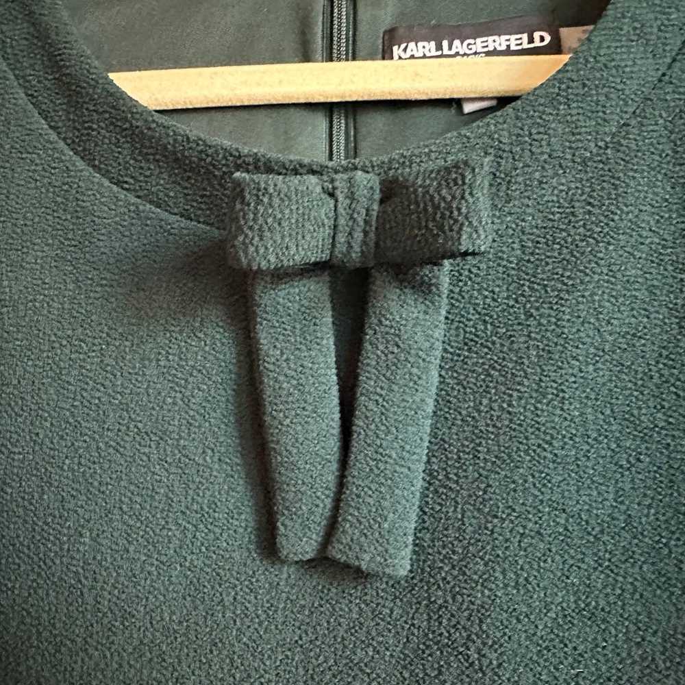 Karl Lagerfeld Paris | Deep Green - Ruffle Sleeve… - image 4