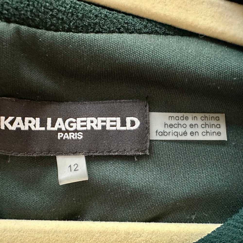 Karl Lagerfeld Paris | Deep Green - Ruffle Sleeve… - image 7