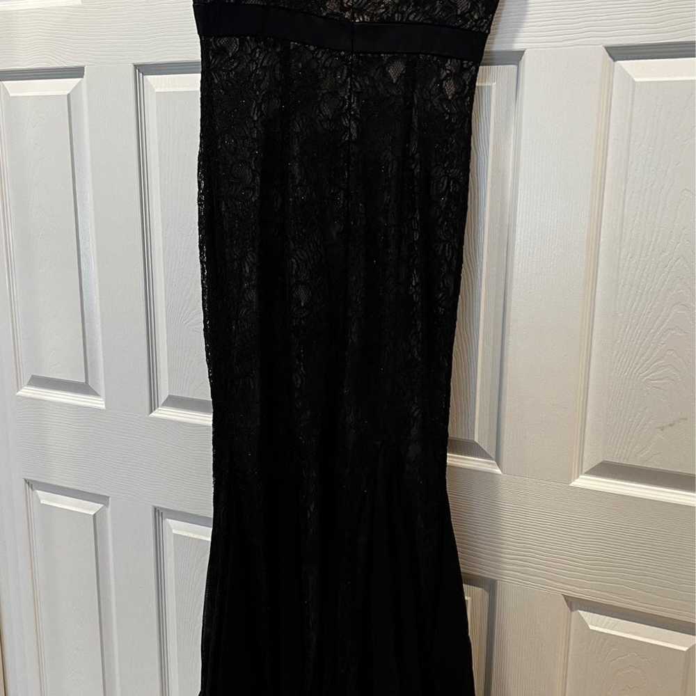 Theia Black Lace Dress - image 2