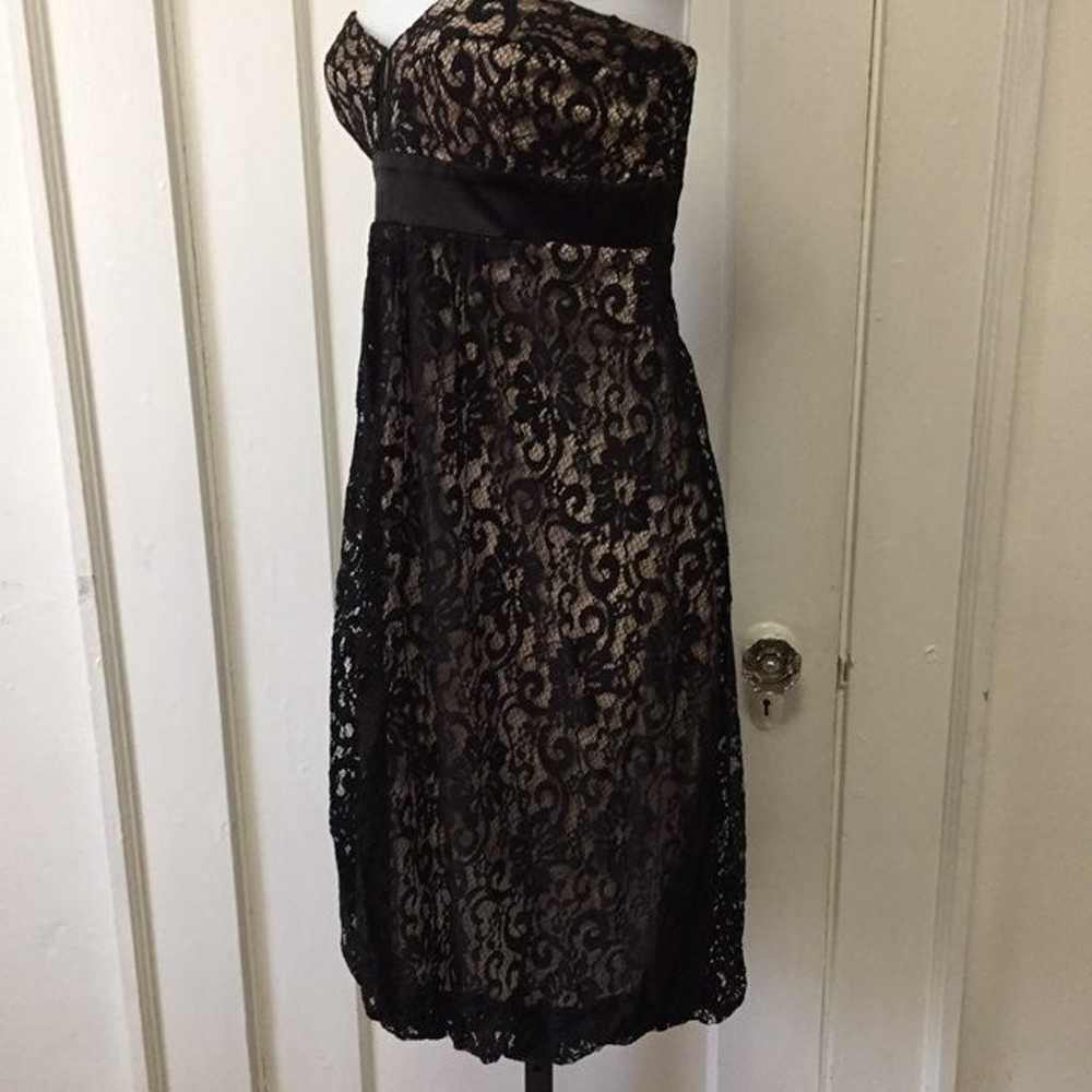 Cache Black Lace Strapless Dress - image 5