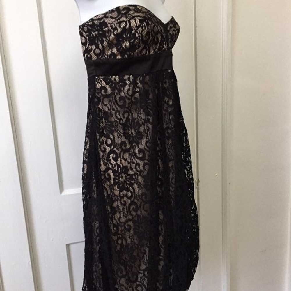 Cache Black Lace Strapless Dress - image 6