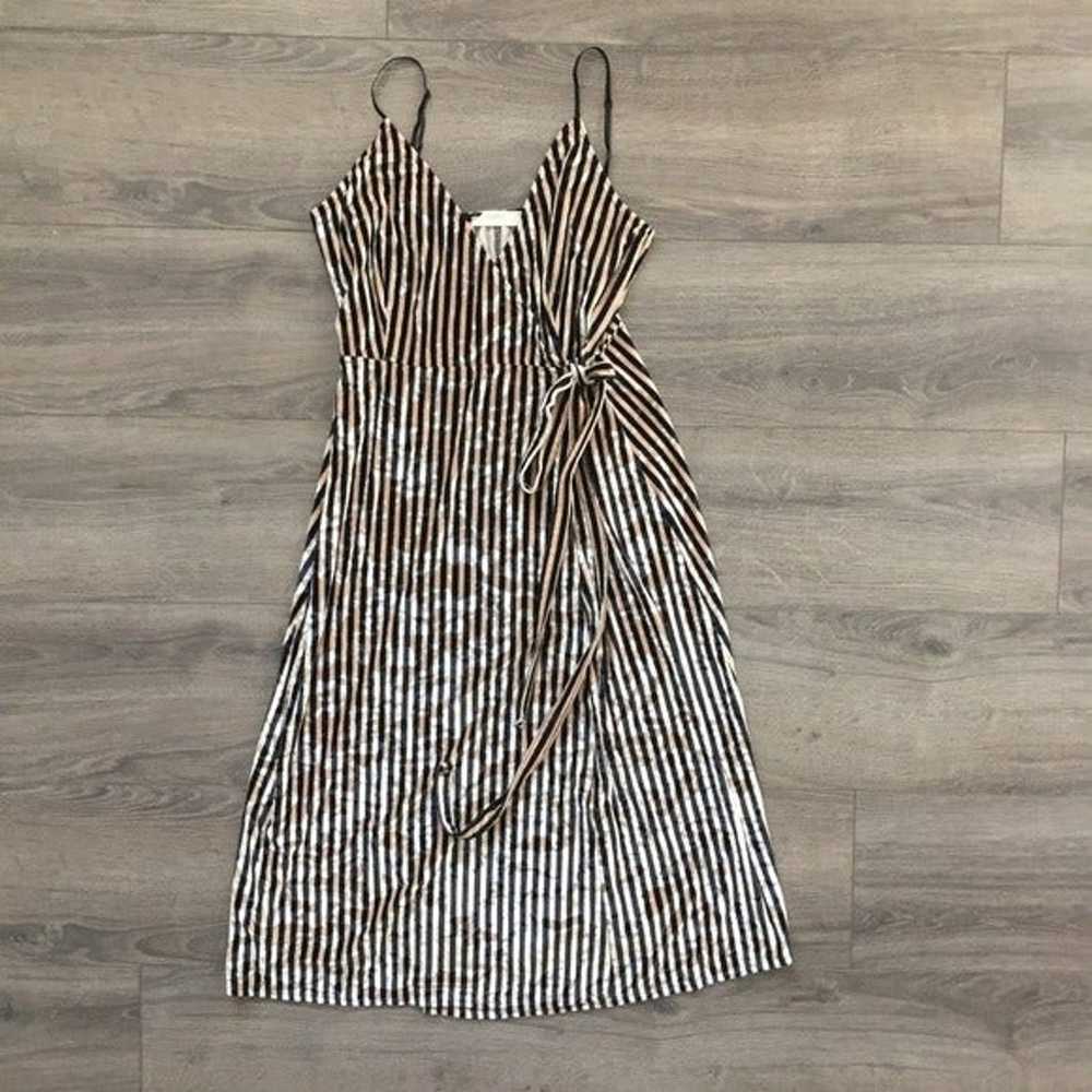 Rokoko by Dazz Striped Wrap Velvet Dress Women's … - image 4