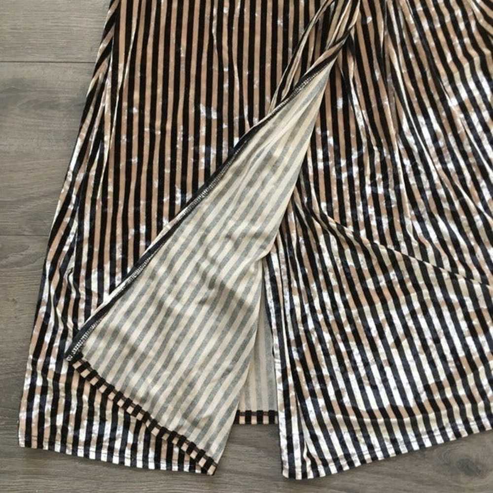 Rokoko by Dazz Striped Wrap Velvet Dress Women's … - image 8