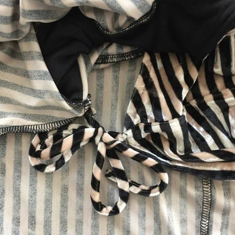Rokoko by Dazz Striped Wrap Velvet Dress Women's … - image 9