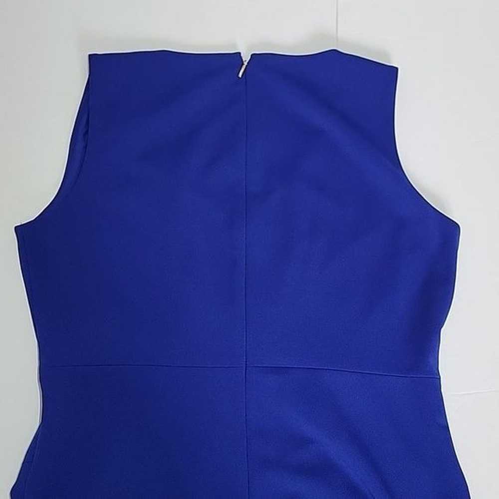 DKNY BLUE MIDI FLARE DRESS/ SIZE 12 - image 3