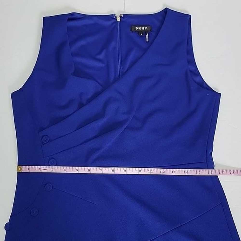 DKNY BLUE MIDI FLARE DRESS/ SIZE 12 - image 5