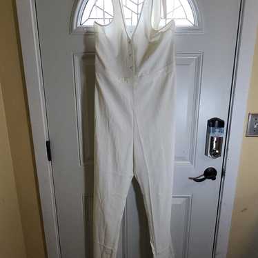 cupcake and cashmere White Sz L Pant One Piece Ju… - image 1