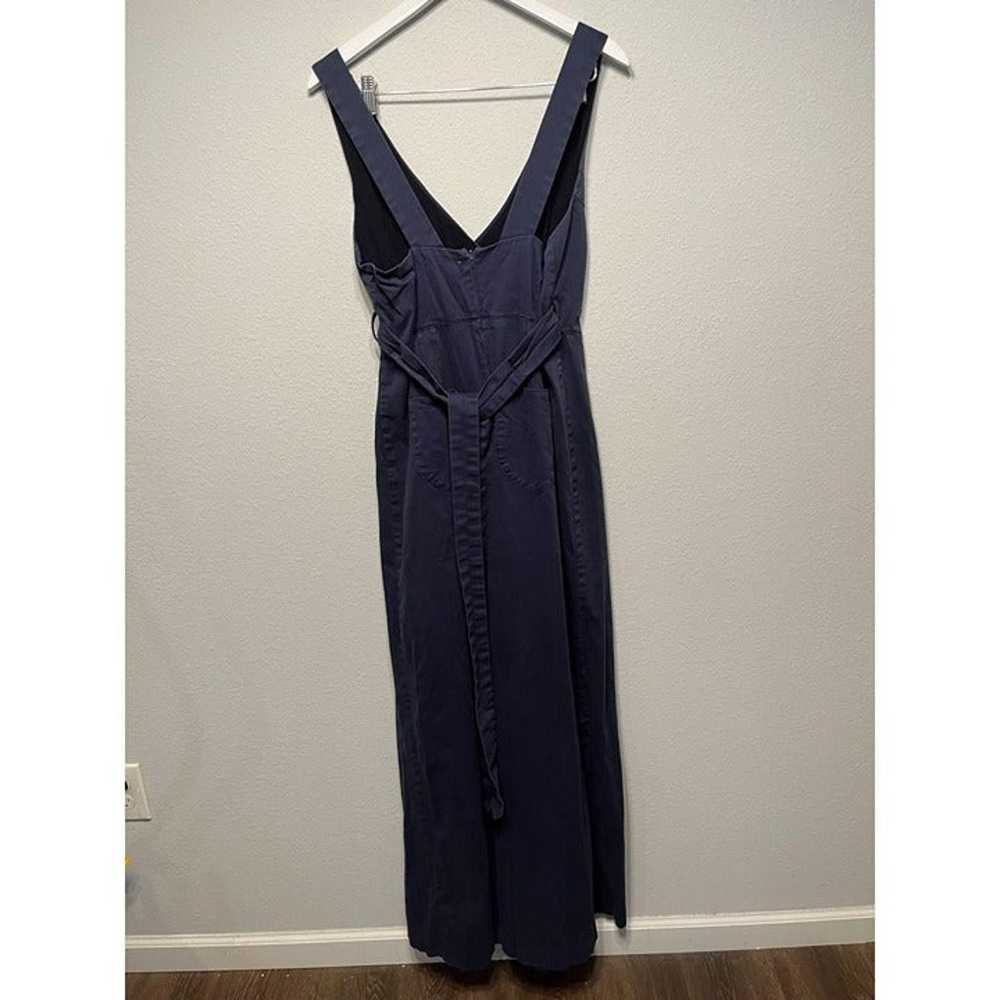 Chino Anthropologie Navy Jumpsuit Size 12 - image 2