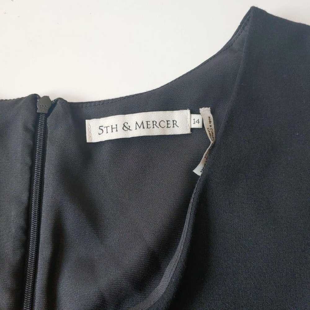 5th & Mercer Faux Leather Trim Dress 14 - image 8
