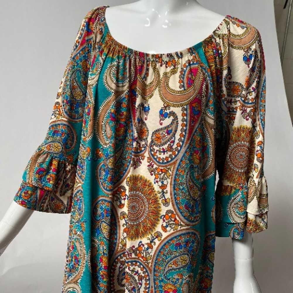Paisley 70's Smock Dress - image 8