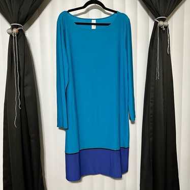 long sleeve blue/purple dress - image 1