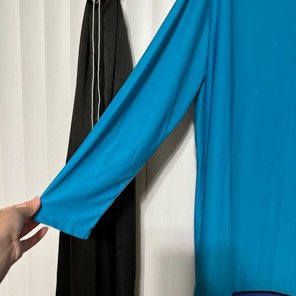 long sleeve blue/purple dress - image 2