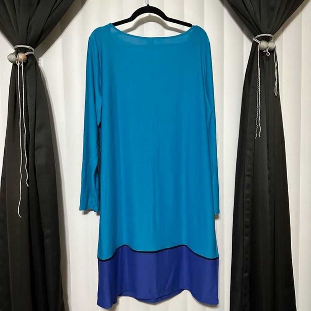 long sleeve blue/purple dress - image 4
