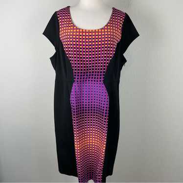 Lane Bryant Black Orange Purple Pink  Cap Sleeve D