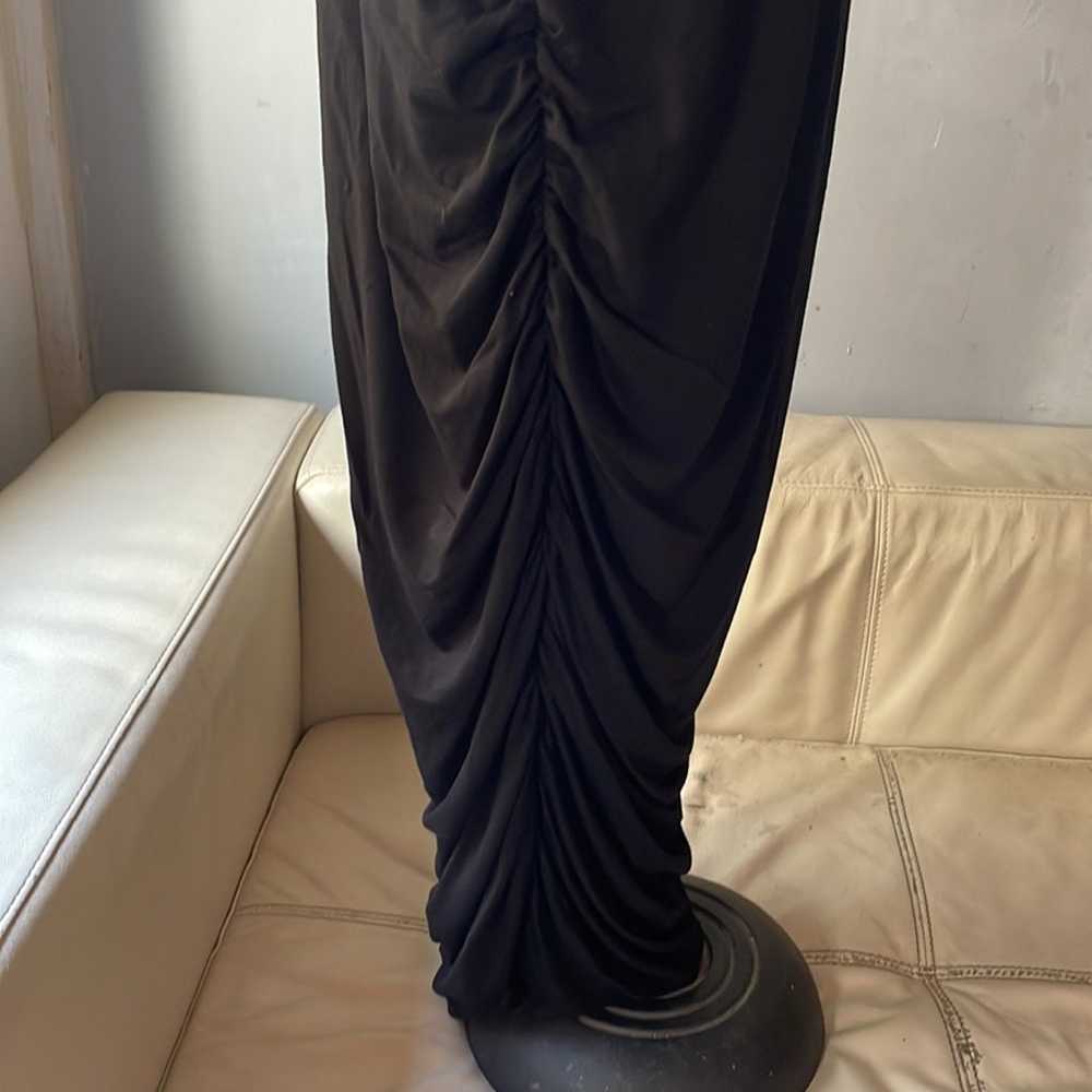 Vince Camuto Black cap sleeve ruched Maxi dress 1X - image 2