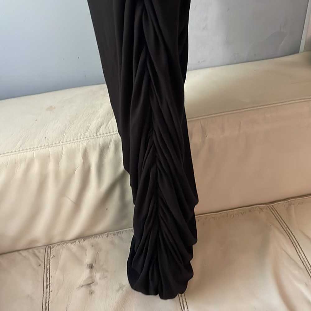 Vince Camuto Black cap sleeve ruched Maxi dress 1X - image 7