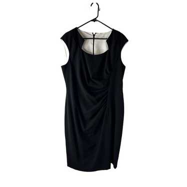 Calvin Klein Womens 18W Ruched Square Neck Sheath… - image 1