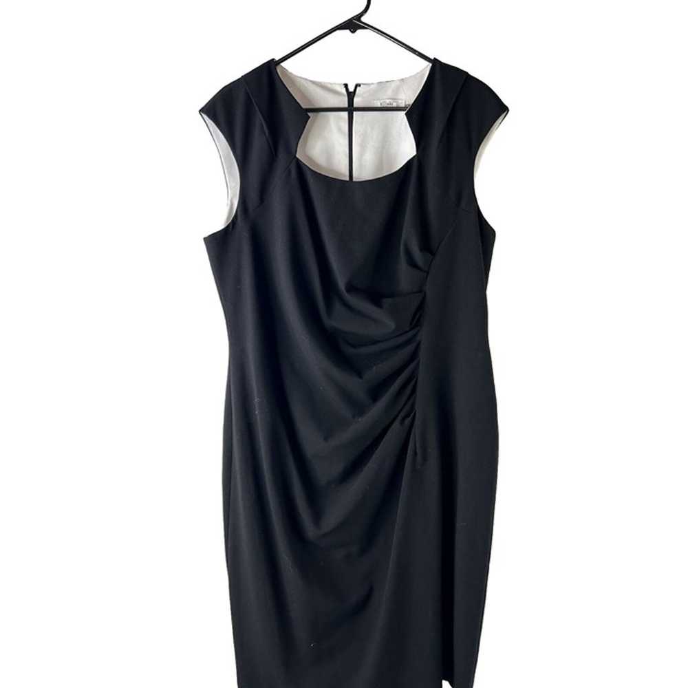 Calvin Klein Womens 18W Ruched Square Neck Sheath… - image 3