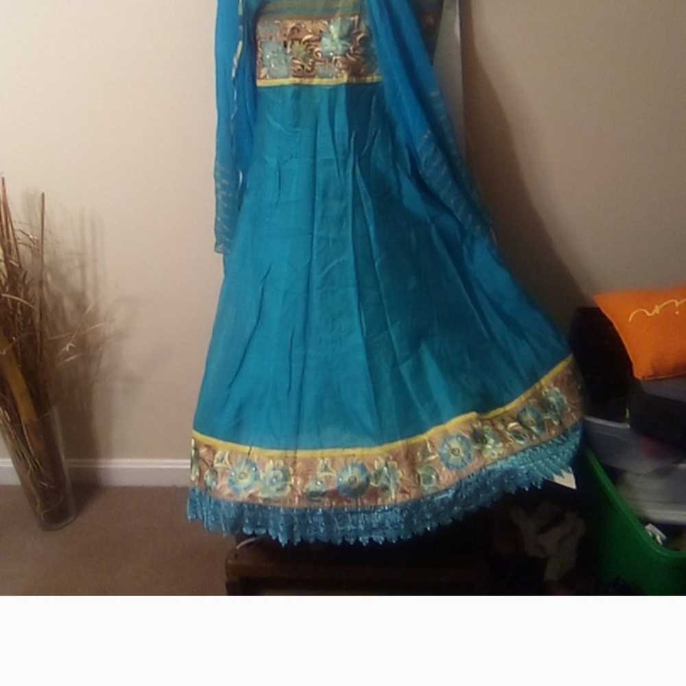 WOMAN INDIA DRESS UNBRANDED PRE-OWNED XL - image 1