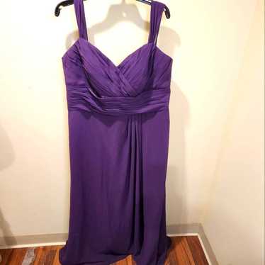 W Too purple plus size long dress gown sleeveless… - image 1