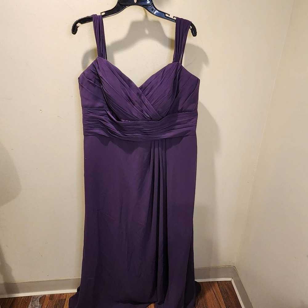 W Too purple plus size long dress gown sleeveless… - image 6