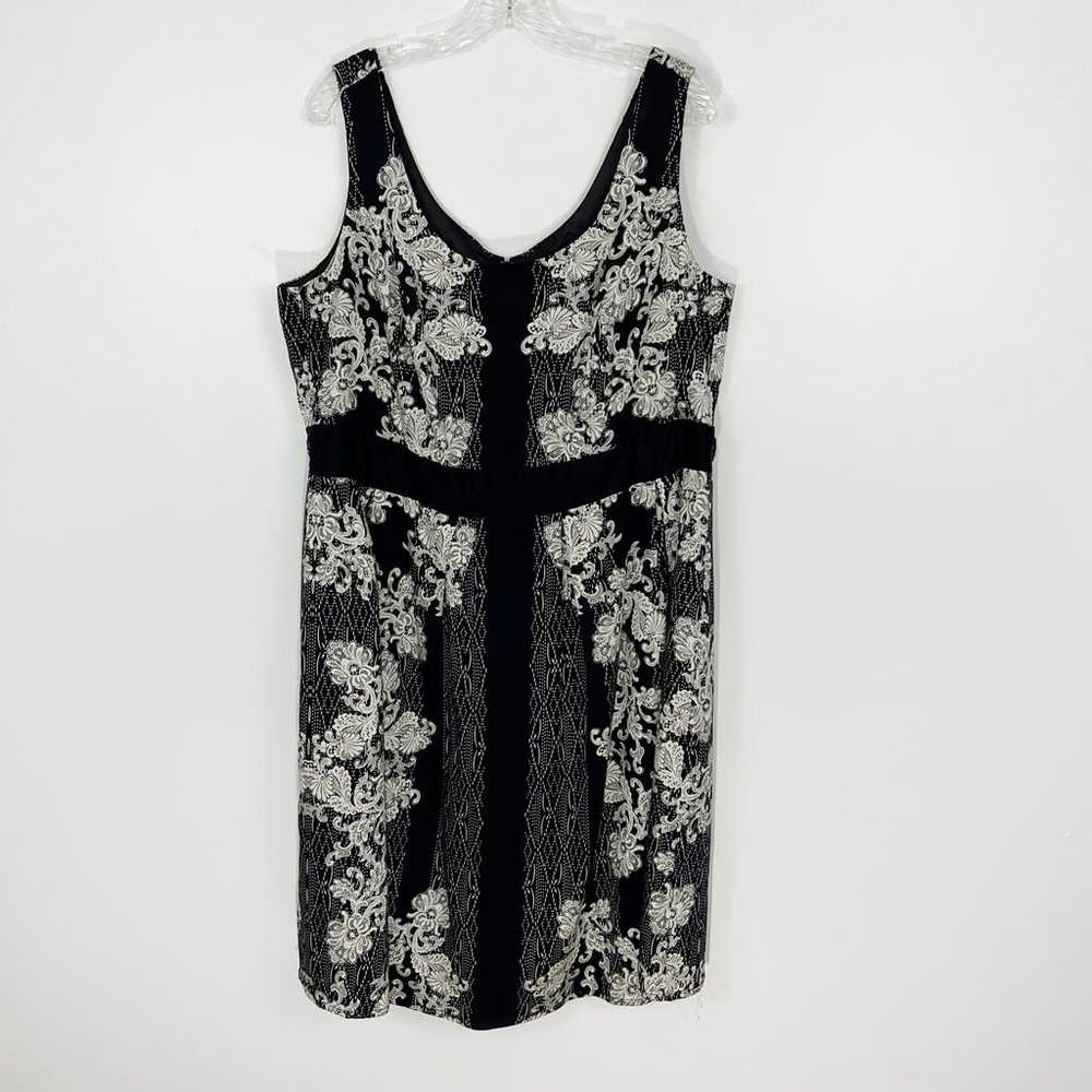 City Chic Black and White Vintage Lace Dress - image 3