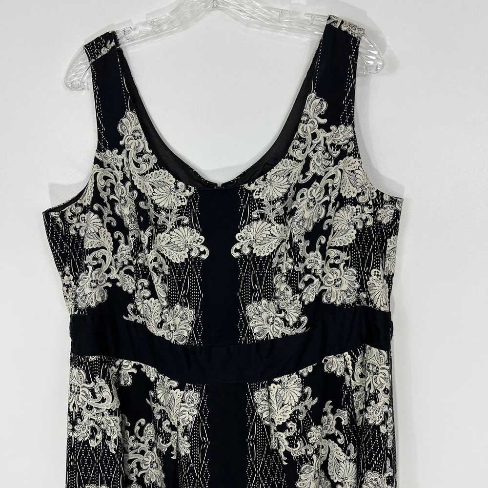 City Chic Black and White Vintage Lace Dress - image 4