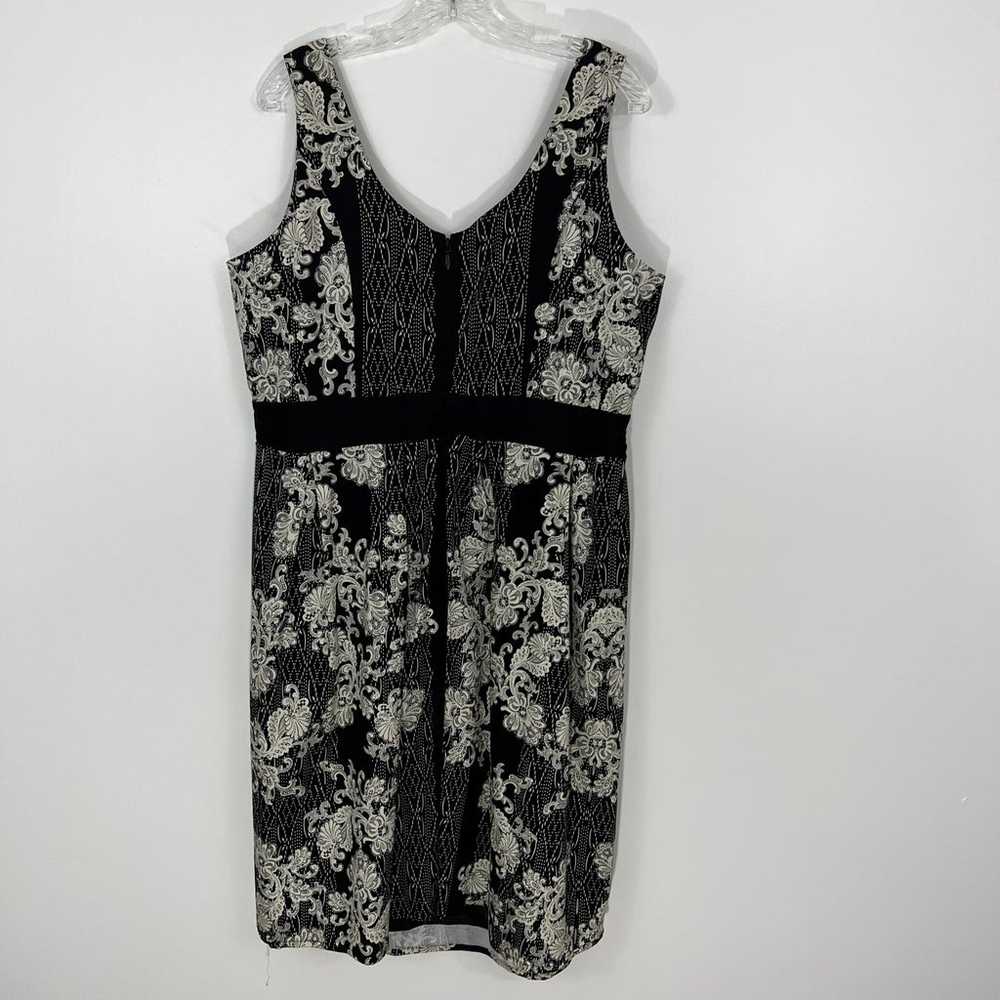 City Chic Black and White Vintage Lace Dress - image 8