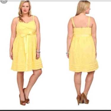 Torrid Yellow Eyelet Dress 16