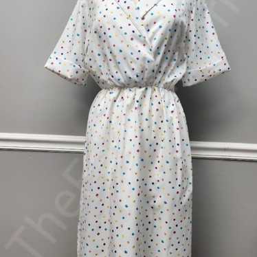 IMPROMPTU Polka Dot Abstract Dress Vintage Women'… - image 1