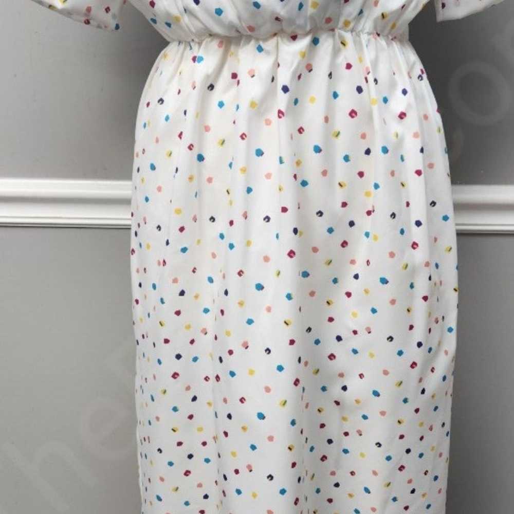 IMPROMPTU Polka Dot Abstract Dress Vintage Women'… - image 3