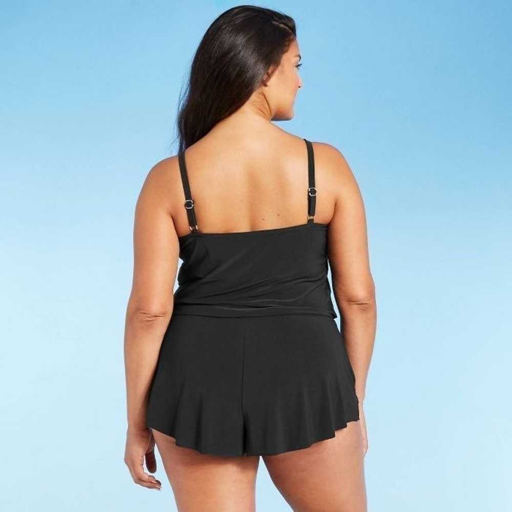 Black swim romper w/ pockets XL - image 2