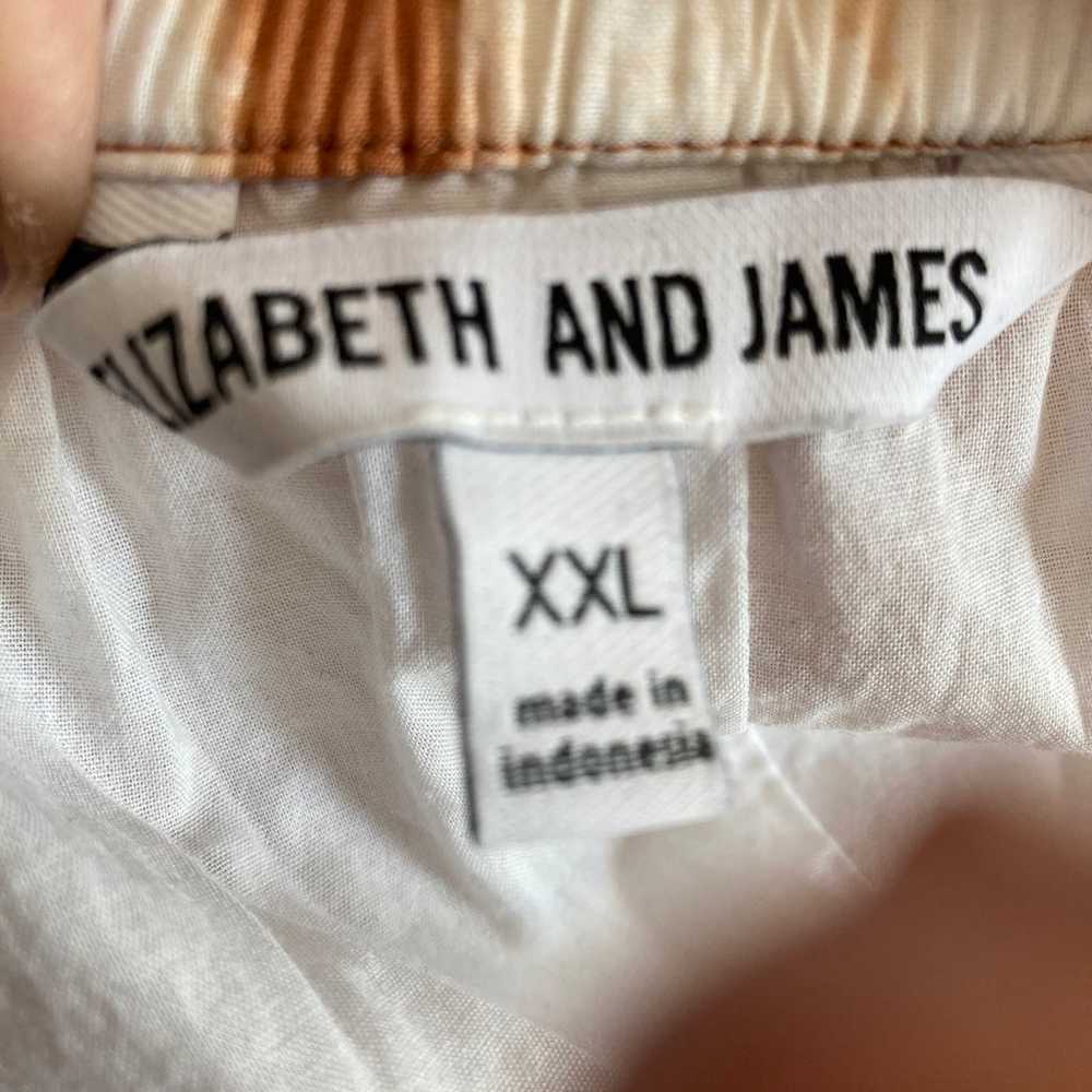 Elizabeth & James Rust Orange Tie Dye Dress XL - image 9