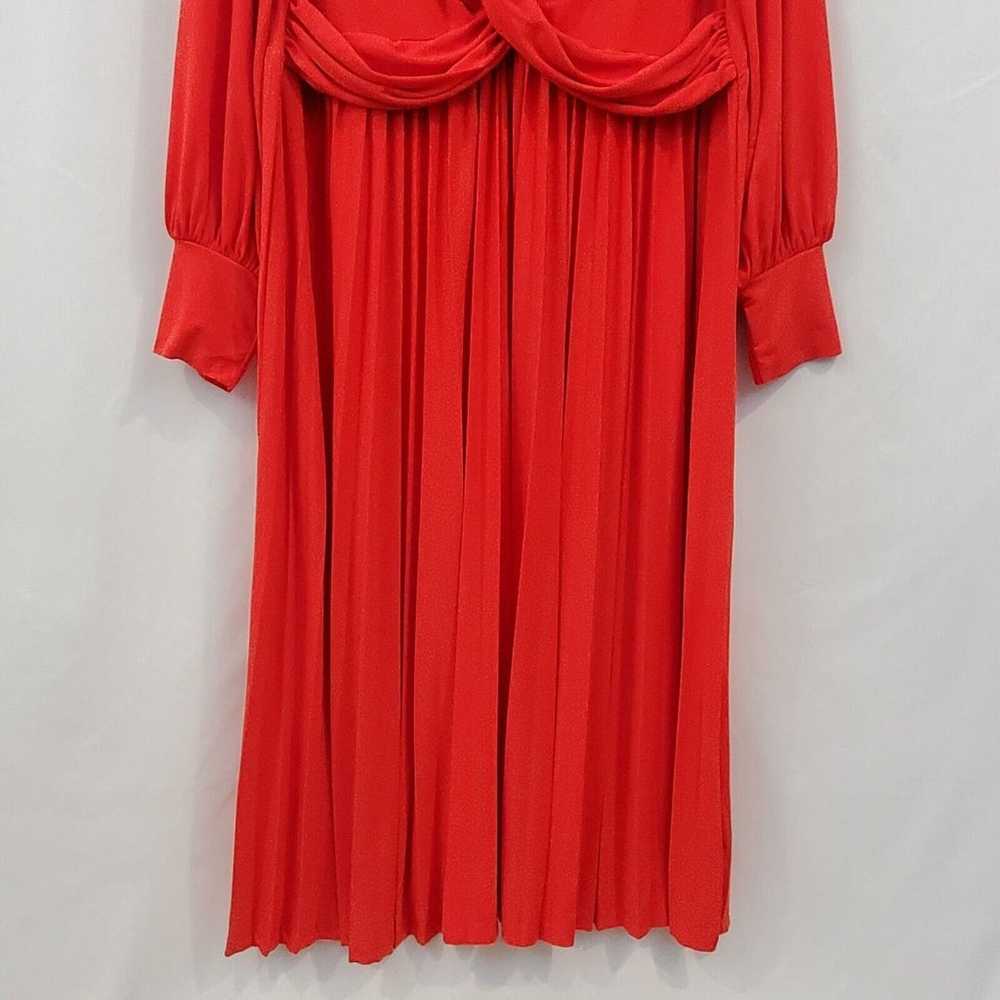 Eloquii Sz 18 Knot Front Pleated Skirt Midi Dress… - image 4